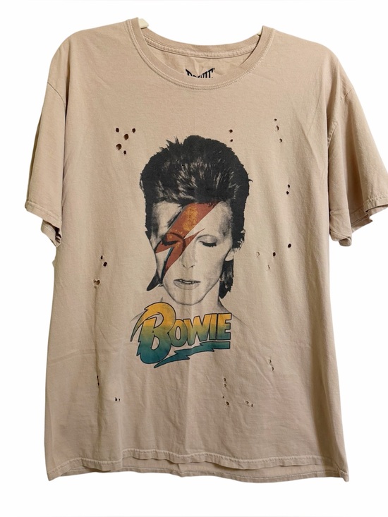 Vintage Tops - David Bowie Vintage Style Grunge Bowie Distressed Graphic Tee Size M / L